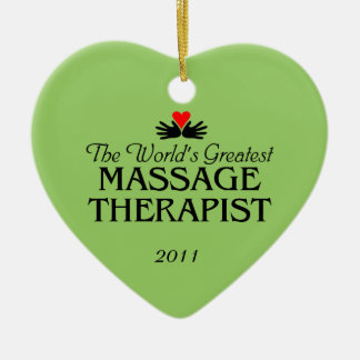 Massageterapeutprydnad Julgransprydnad Keramik