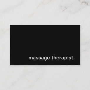 Massageterapeutvisitkort Visitkort