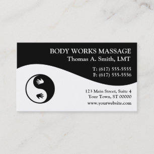 Massageterapeutvisitkortar Visitkort