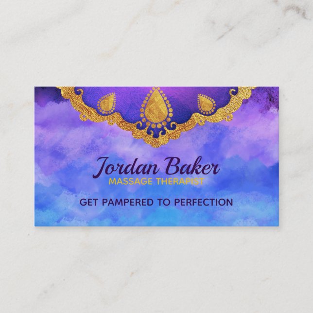 Massageterapeutvisitkortar Visitkort (Framsida)