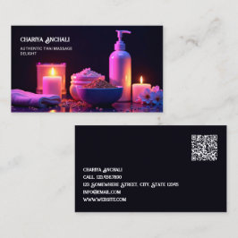 Massageterapi Anpassad QR Visitkort