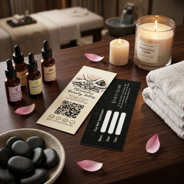 Massageterapi Helande händer Energi Spa Wellness Litet Visitkort (Skapare uppladdad)