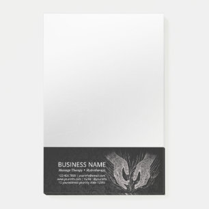 Massageterapi Helande händer Energi Spa Wellness Post-it Block
