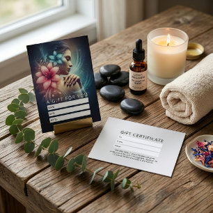 Massageterapi Helande händer Energi Spa Wellness Tidsbeställning Kort