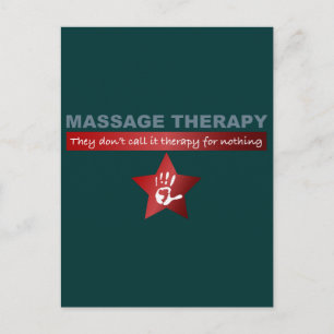 Massageterapi i Ruby Red Vykort