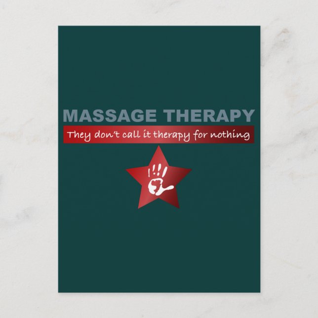 Massageterapi i Ruby Red Vykort (Framsida)