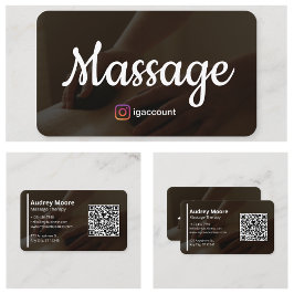 Massageterapi Mallar Design Holistisk Massage Visitkort