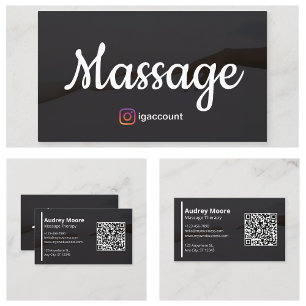 Massageterapi Mallar Design Visitkort