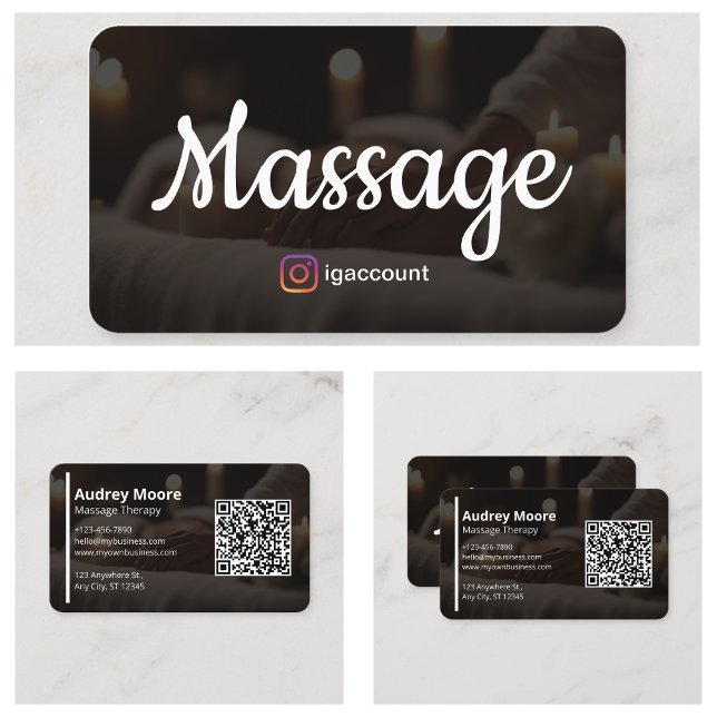 Massageterapi Mallar Massageterapeuter Visitkort (Massage Therapy Templates Massage Therapists Business Card
)