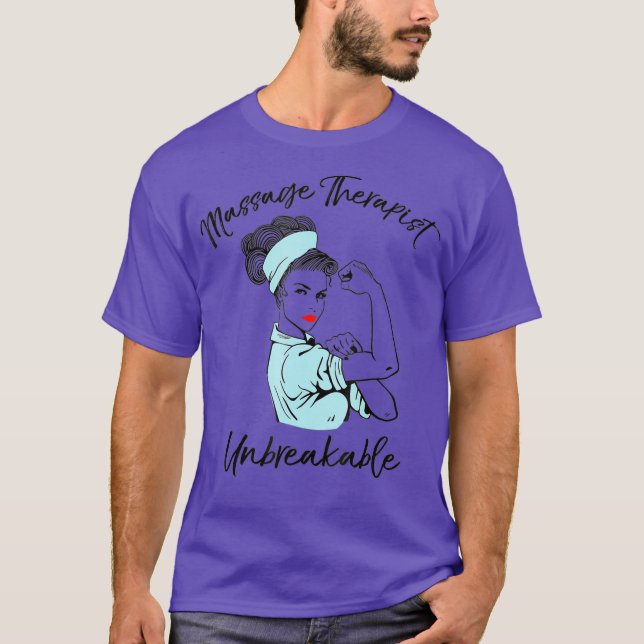 Massageterapi Obrytbar massagebehandling T Shirt (Framsida)