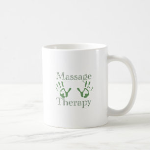 Massageterapi räcker tryck kaffemugg