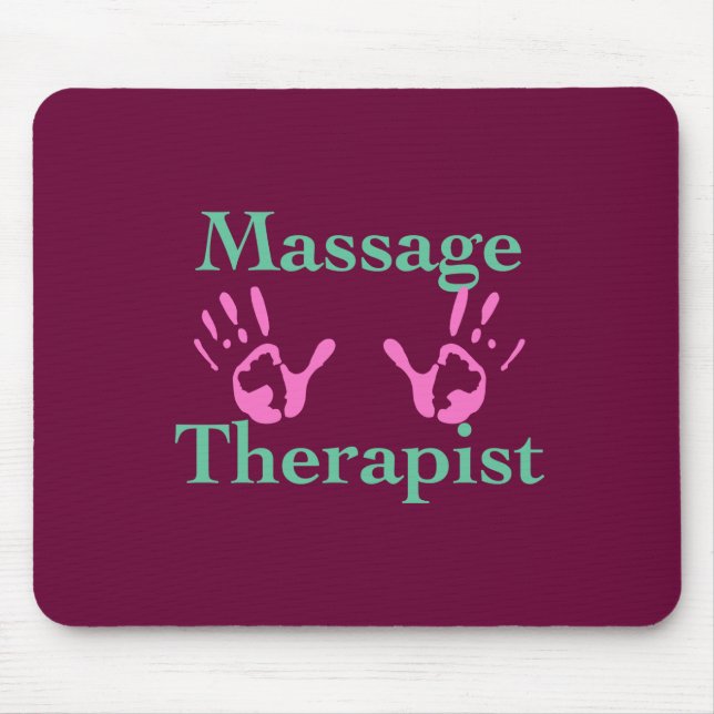 Massageterapi: Rosa handskrift Musmatta (Framsidan)