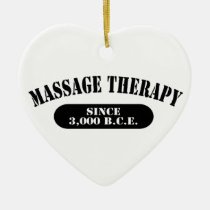 Massageterapi sedan 3 000 f.Kr. Julgransprydnad Keramik