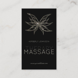 Massageterapi Skimning av blomsterkort Blommar Visitkort