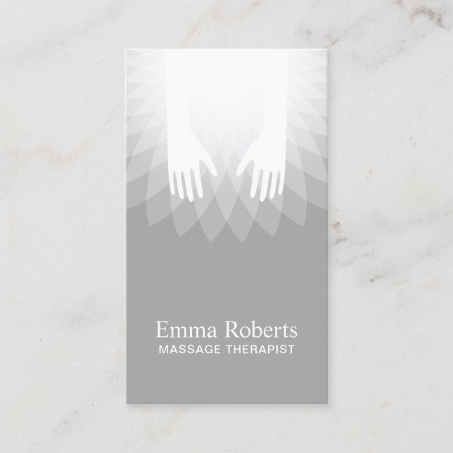 Massageterapi som läker SPAsalongen Visitkort (Framsida)