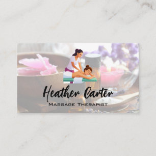 Massageterapi Spa Oljor Salter Visitkort