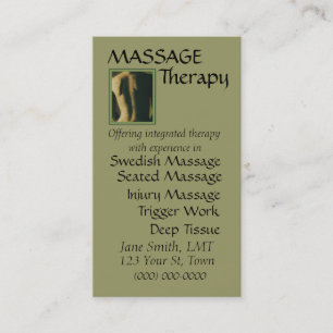 Massageterapi Tidsbeställning Kort