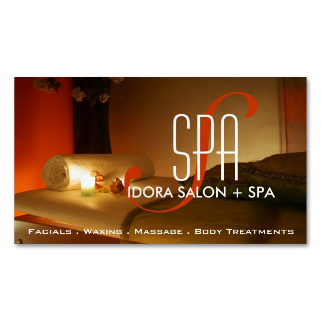 Massageterapimagneter Magnetiska Visitkort (Framsida)