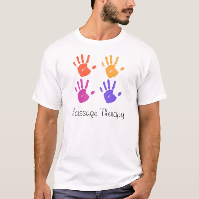 Massageterapimanar skjorta t-shirt (Framsida)