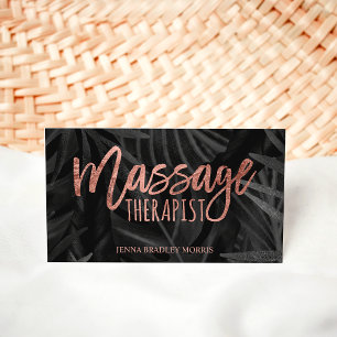 Massageterapiskript ro guld handflatan löv visitkort