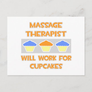 Massageterapist ... Arbetar för Muffinsar Vykort