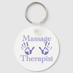 Massageterapist: Blåhandsutskrifter Nyckelring