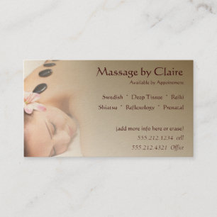 Massageterapivisitkort Visitkort
