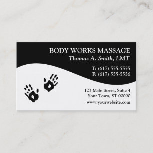 Massageterapivisitkortar Visitkort