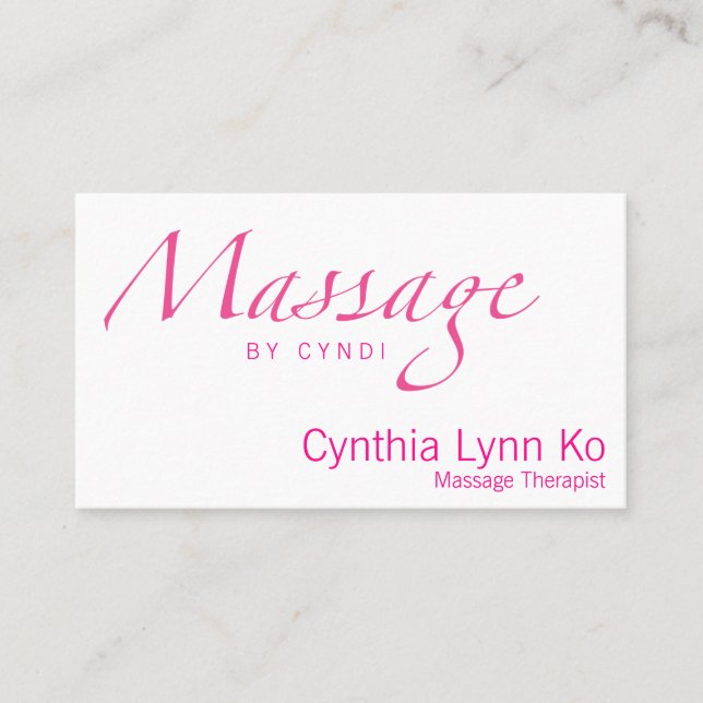 Massagetext Visitkort (Framsida)