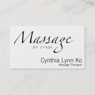 Massagetext Visitkort