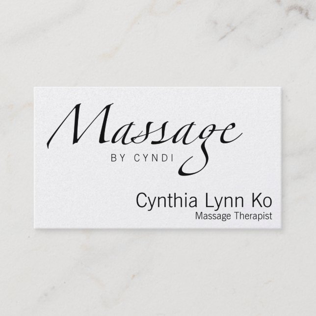 Massagetext Visitkort (Framsida)