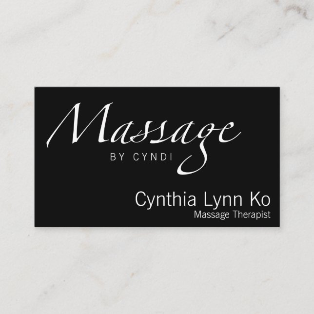 Massagetext Visitkort (Framsida)