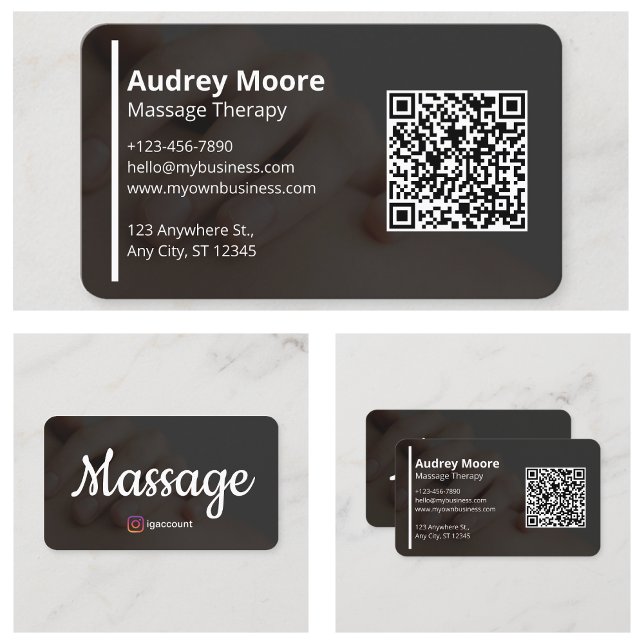 Massagterapi Visitkort (Massage Therapy Business Card
)