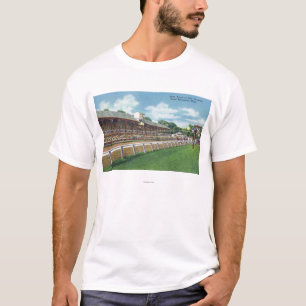 Mässajordning som tävlingen spårar, beskådar t shirt