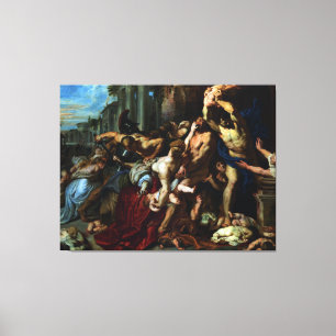 Massaker av oskyldigarna av Peter Paul Rubens Canvastryck