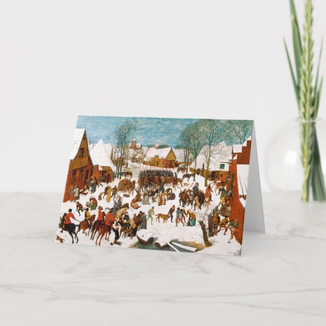 Massaker av oskyldigarna av Pieter Bruegel Kort (Framsida)