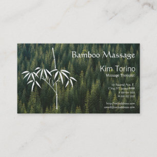 Massakern Beapist Bamboo Forest Möte Visitkort