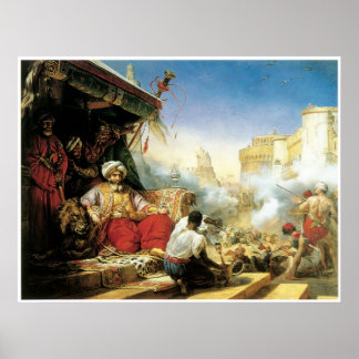Massakern på Mamelukes på Citadel Poster