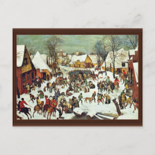 Massakern på oskyldiga, av Bruegel D. Ä. P Vykort