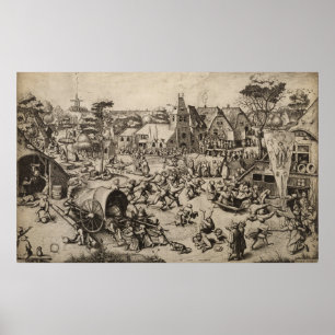 Mässan på Saint George's Day Pieter Bruegel Poster