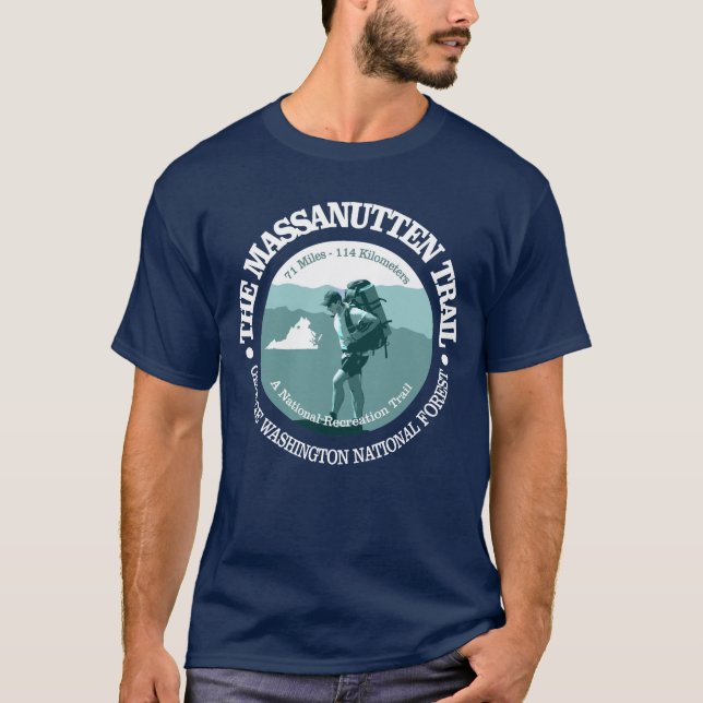 Massanutten Trail (T) T Shirt (Framsida)