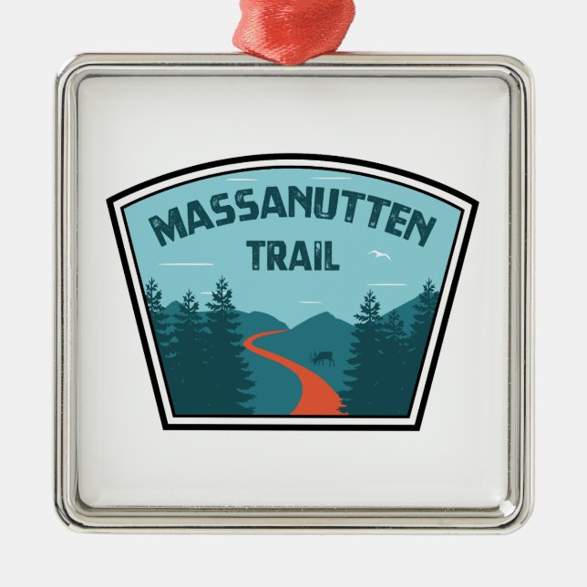 Massanutten Trail Virginia Julgransprydnad Metall (Framsidan)