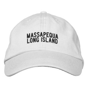 Massapequa Long Island New York Hatt Broderad Keps