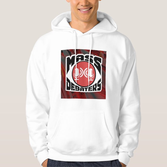 Massdebaters poddsändningsblock hoodie (Framsida)