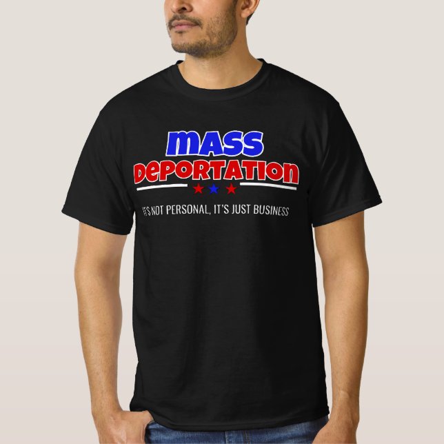 MASSDEPORTATION: DEN ÄR INTE PERSONLIG T SHIRT (Framsida)