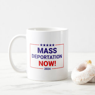 Massdeportering nu Trump Vance 2024 Kaffemugg
