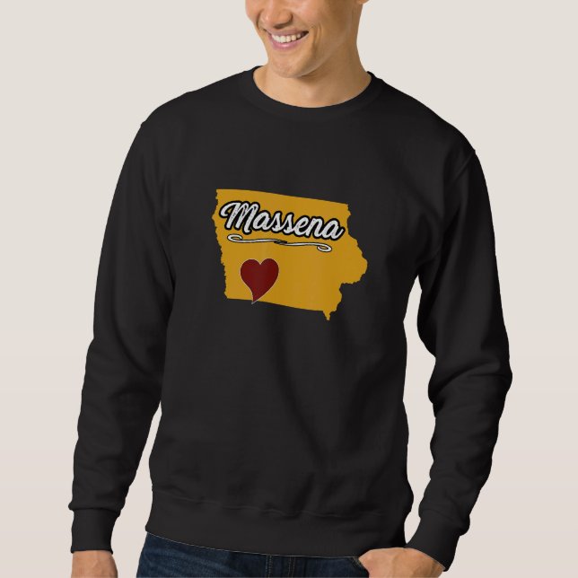 MASSENA IOWA IA USA  Cute Souvenir Merch  US City  Lång Ärmad Tröja (Framsida)