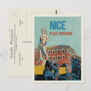 Massena square Nice Frankrike vykort