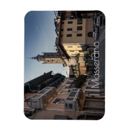 Masserano Evening Skyline, Biella, Italien Magnet