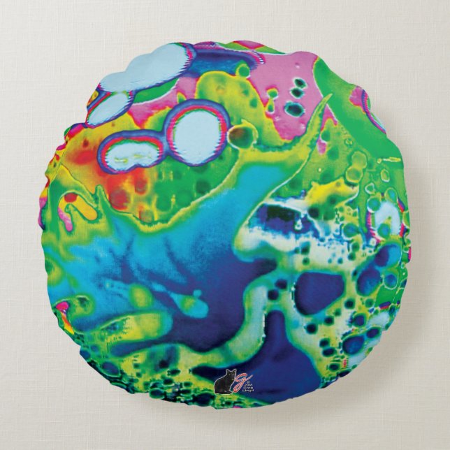 Masseuse Juice Rund Kudde (Framsidan)